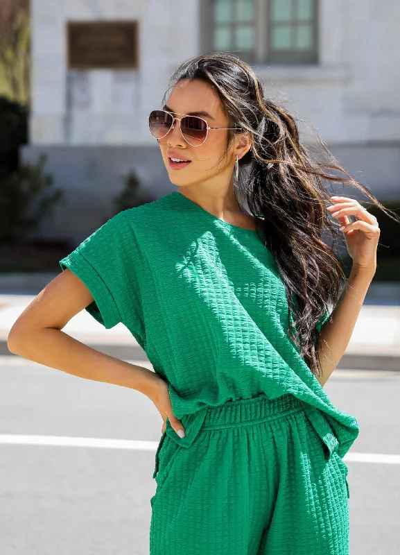 FINAL SALE - Sweet Surprise Textured Top