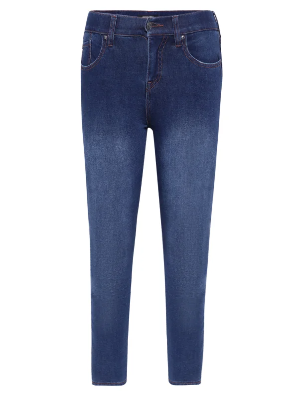 True Religion Womens SN Jennie Skinny Fit Blue Mid Rise Jeans