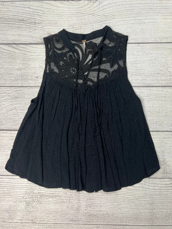 Black Top Sleeveless Free People, Size Petite   Small