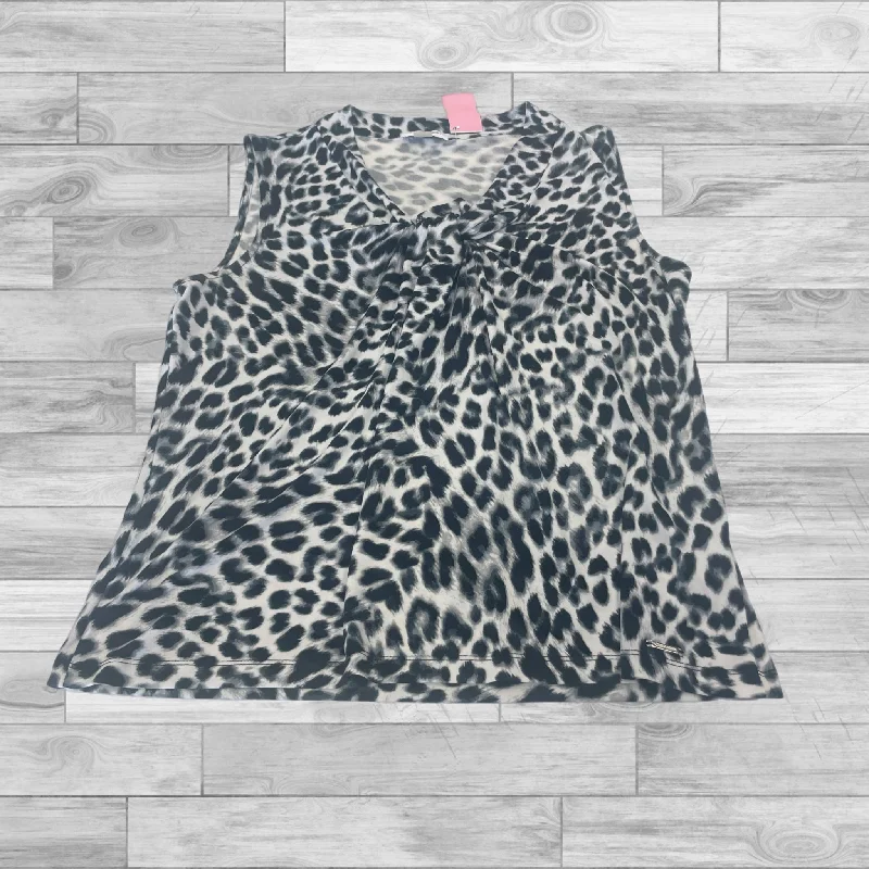 Black & White Top Sleeveless Loft, Size Petite   Xs