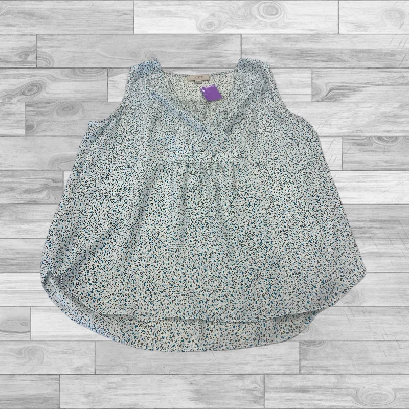 Blue Top Sleeveless Loft, Size Xs