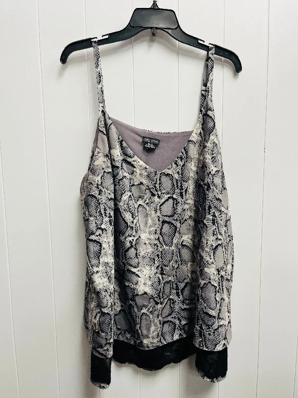 Grey Top Sleeveless City Chic, Size 22