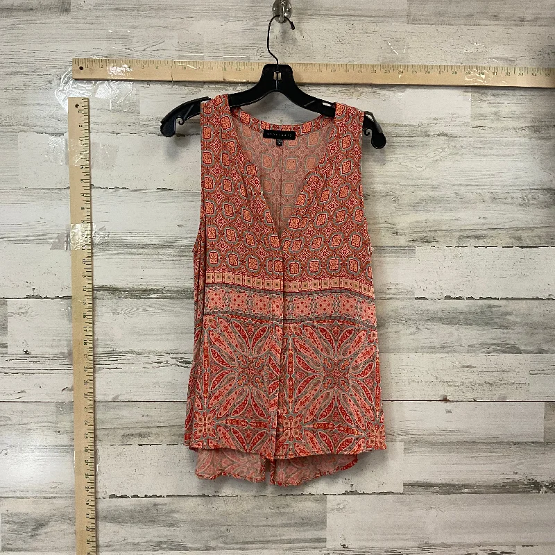 Orange Blue Top Sleeveless Sanctuary, Size M
