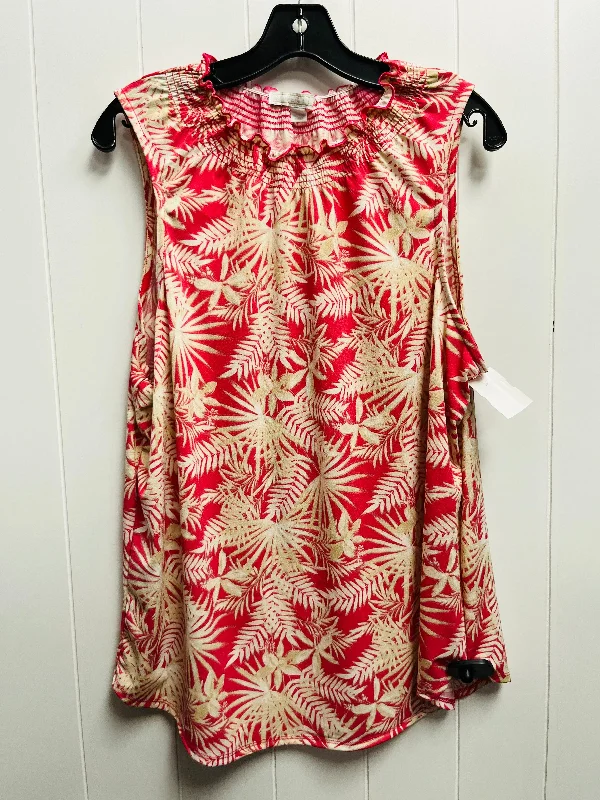 Pink Top Sleeveless JUNIPER +LIME, Size Xl