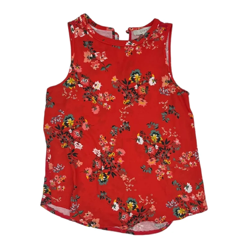 RED TOP SLEEVELESS by LOFT Size:S