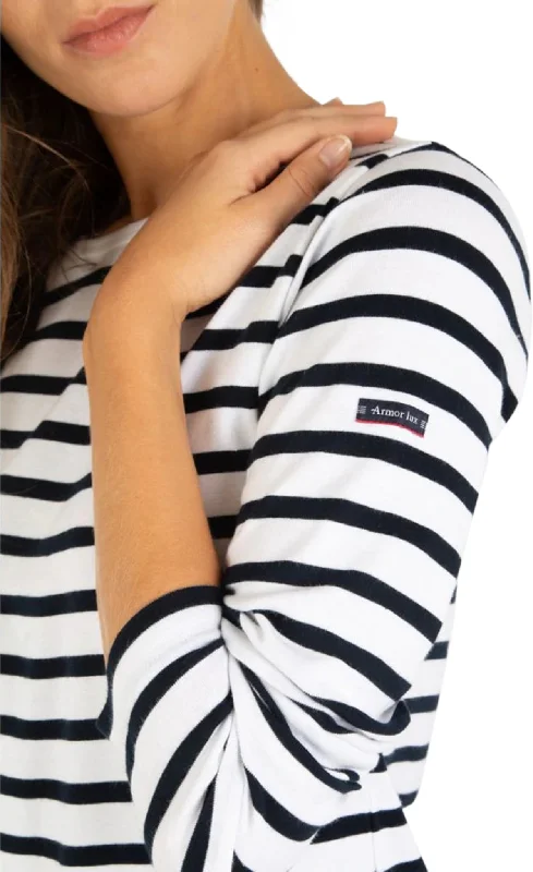 Crozon Long Sleeves Breton Striped Jersey - Women's|-|Marinière à manches longues Crozon - Femme