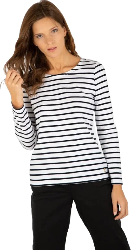 Plozevet Cotton Breton Striped Jersey - Women's|-|Marinière en coton léger Plozevet - Femme