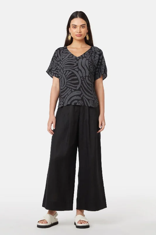 Breezy Waters V-Neck Top