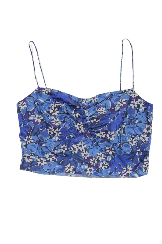 Penny Sage - Cut Off Floral Top