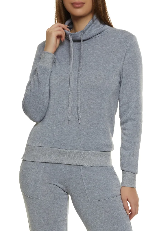 Fleece Funnel Neck Sweatshirt