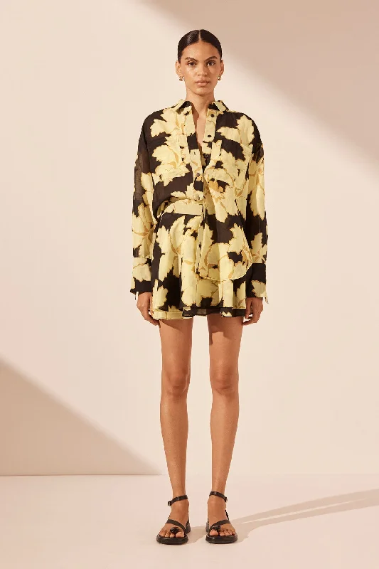 LUCIA OVERSIZED PATCH POCKET SHIRT