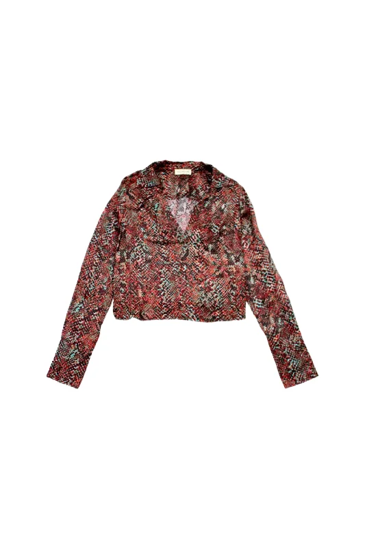 Nicholas - Snake Satin Top