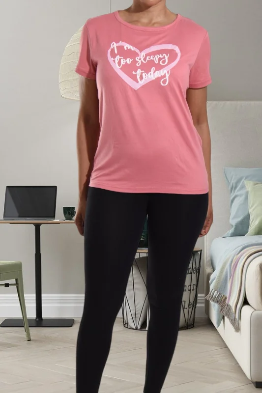 Printed Mink Pyjama Top