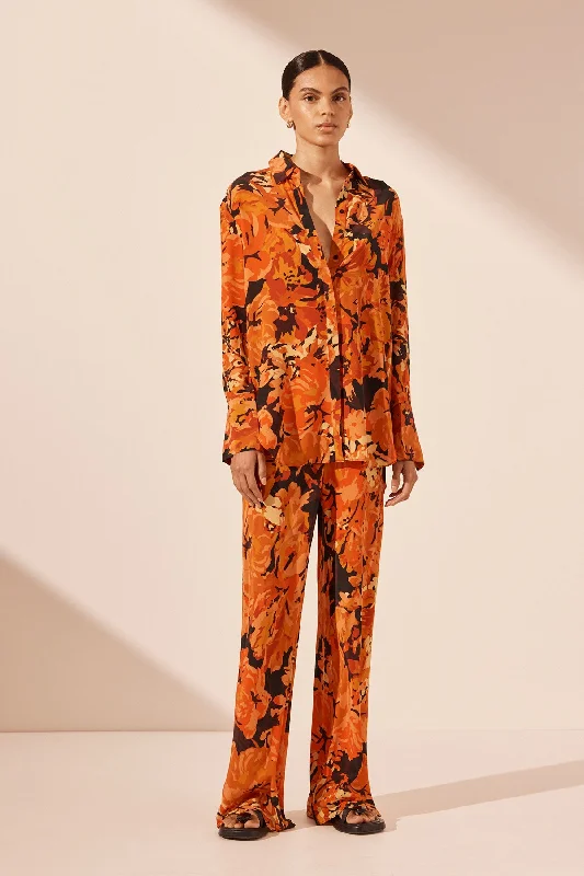 SANTOS SILK RELAXED SHIRT