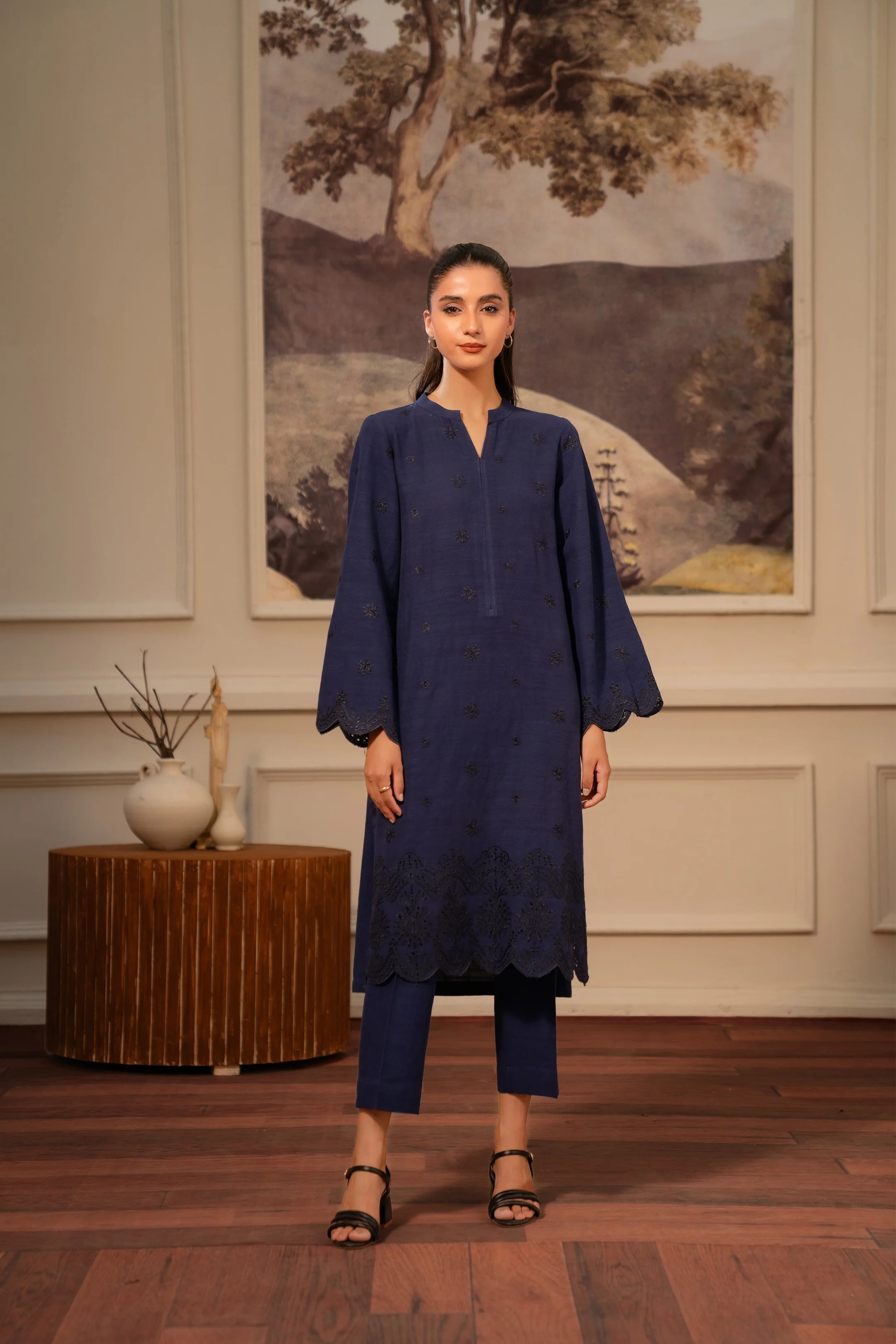 2 PC Embroidered Suit