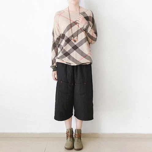 2017 winter stylish cotton pants plus size casual warm thick crop pants