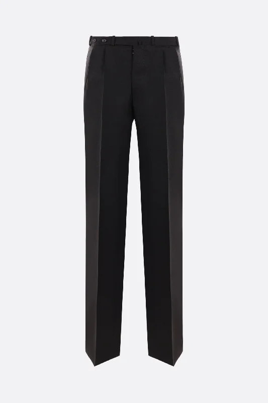 mohair wool darted trousers