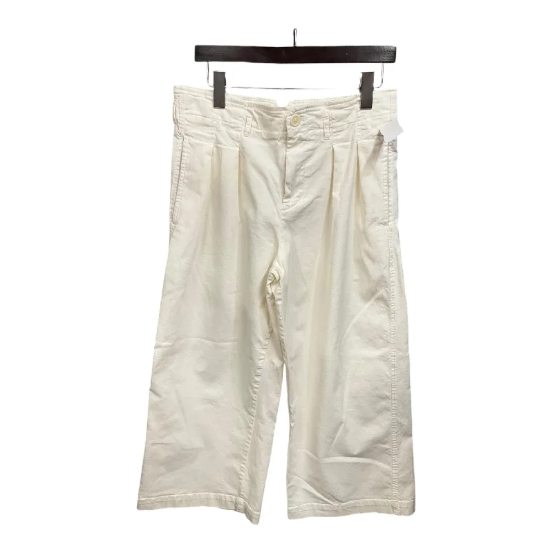 Pants Wide Leg By Maeve In Ivory, Size: 8