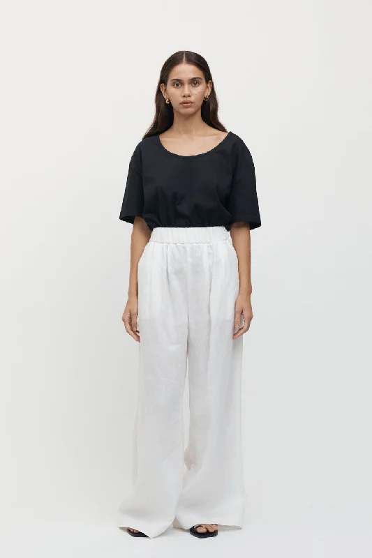 Sete Linen Elastic Waist Pant