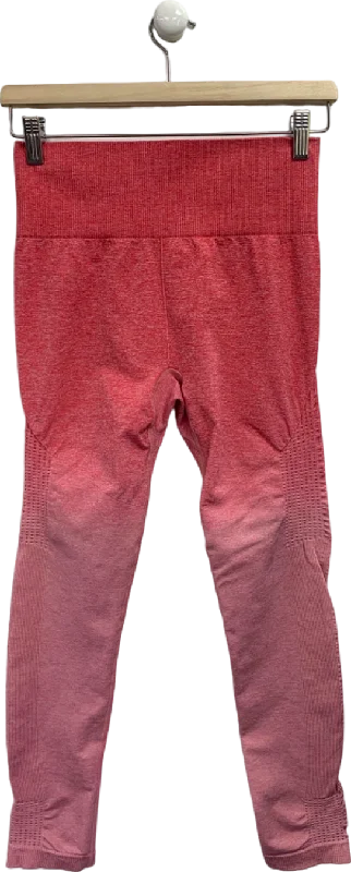 Stradivarius Red Seamless Knitted Leggings UK L