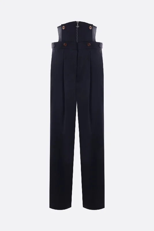 Long Macca Corset wool trousers