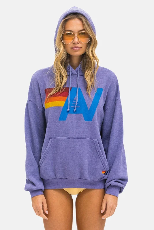 Logo Pullover Relaxed Hoodie Lavender