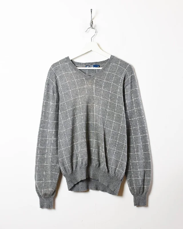 Polo Ralph Lauren Checked Sweatshirt - Small