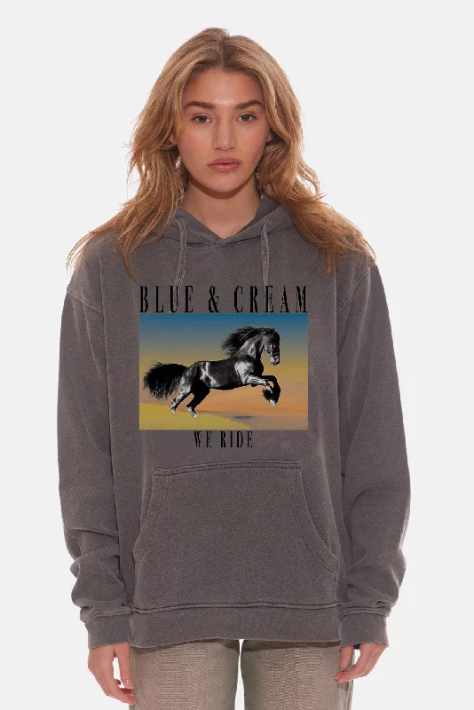Women's We Ride Hoodie Vintage Black