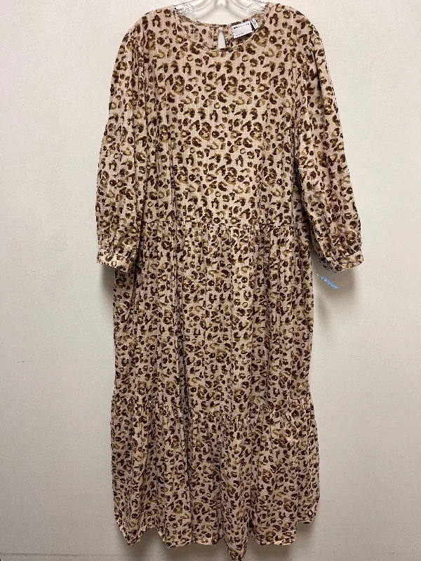 Dress Casual Maxi By Asos In Animal Print, Size: 2x
