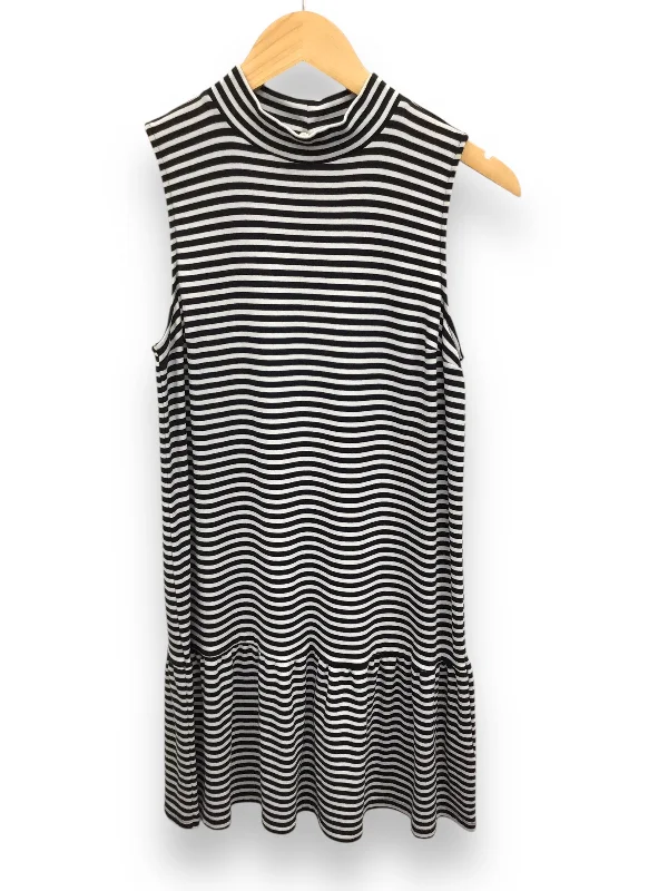 Dress Casual Midi By Abercrombie And Fitch In Black & White, Size: M