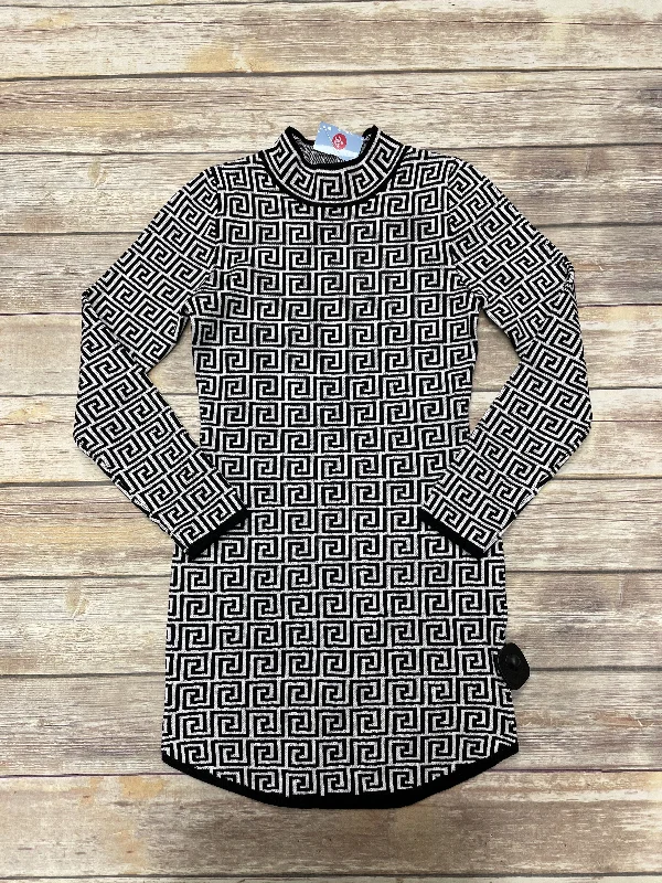 Dress Casual Midi By Jolie In Black & White, Size: L