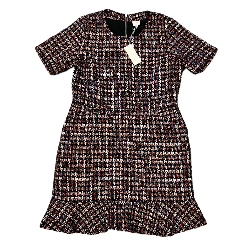 Dress Casual Midi By Pleione In Blue & Red, Size: Xl