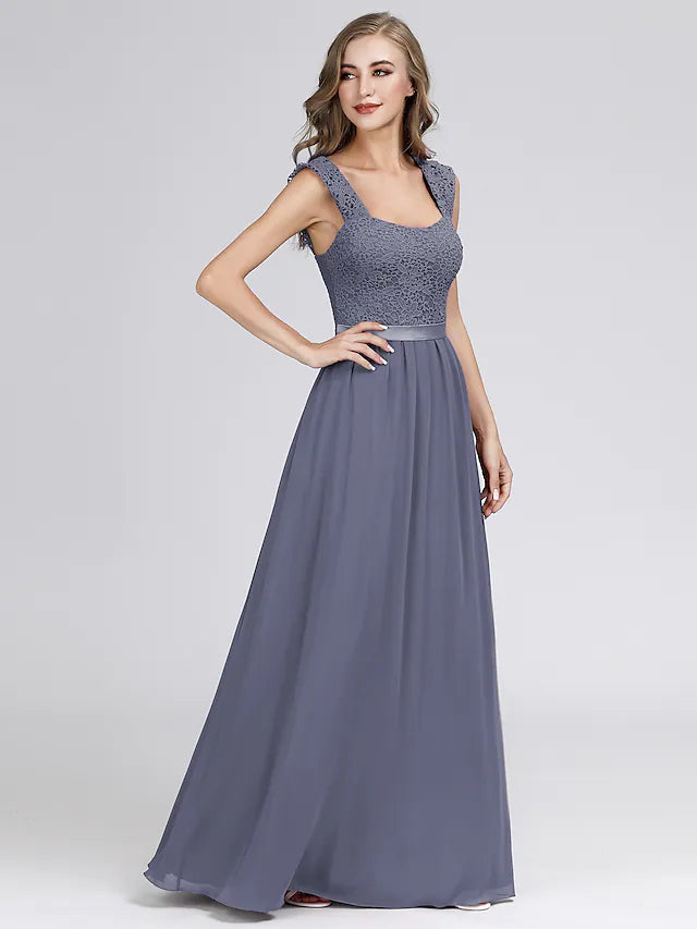 Elegant Formal Evening Dress Scoop Neck Backless Sleeveless Floor Length Chiffon with Pleats Elegant Formal Evening Dress Scoop Neck Backless Sleeveless Floor Length Chiffon with Pleats