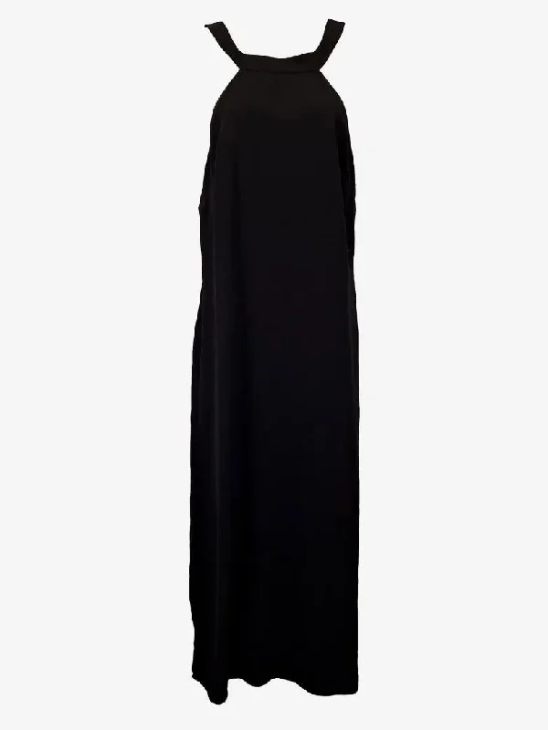 Keepsake Elegant High Neck Black Evening Dress Size M
