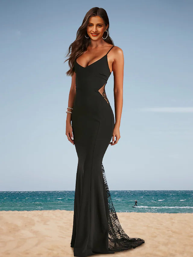 Prom Dresses Floral Dress Wedding Party Sleeveless Spaghetti Strap Spandex with Appliques Prom Dresses Floral Dress Wedding Party Sleeveless Spaghetti Strap Spandex with Appliques