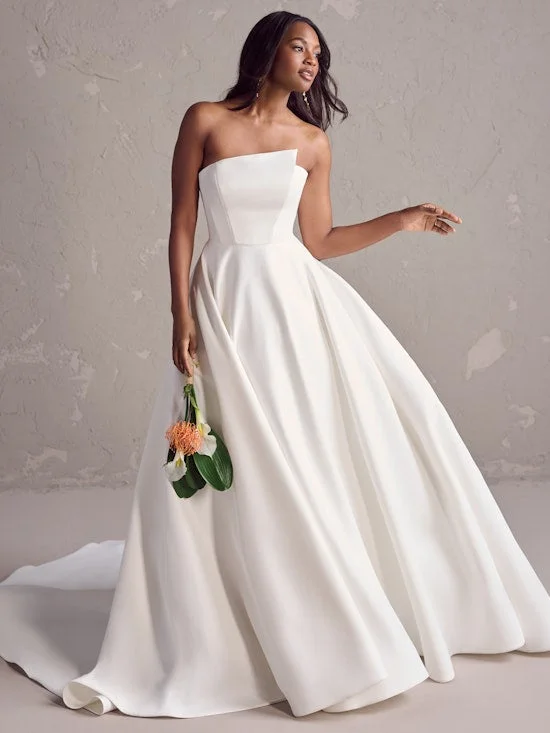 Boho Wedding Dresses for Bride Vestidos De Novia A Line Satin Wedding Gowns with Pockets Plus Size Beach Bride Dresses Boho Wedding Dresses for Bride Vestidos De Novia A Line Satin Wedding Gowns with Pockets Plus Size Beach Bride Dresses
