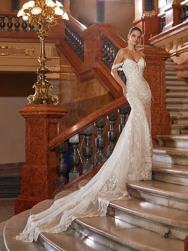 Exquisite Mermaid Sweetheart Wedding Dress Sexy Off The Shoulder Wedding Gown Appliques Backless Dress For Women robe de mariage
